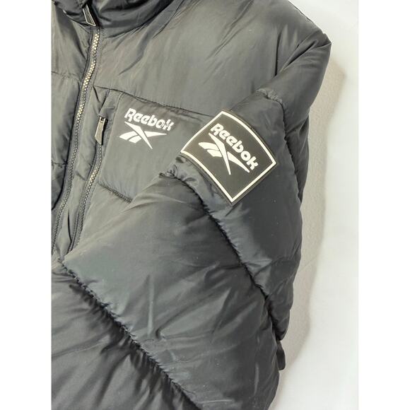 NWOT Reebok Mens Wind Water Resistant Insulated Puffer Jackets Black Sz XL - Picture 8 of 16